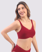 Bello – Wireless Red Bra for Everyday Comfort