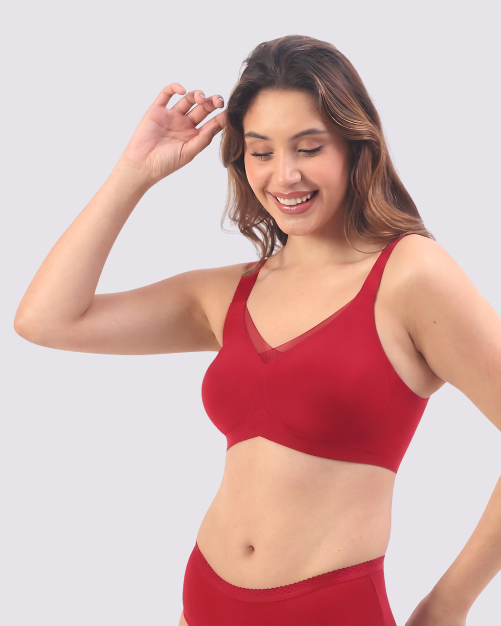 Bello – Wireless Red Bra for Everyday Comfort