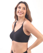 Bello – Wireless Black Bra for Everyday Comfort