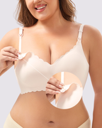 MamaEase Seamless Wirefree Padded Nursing Bra