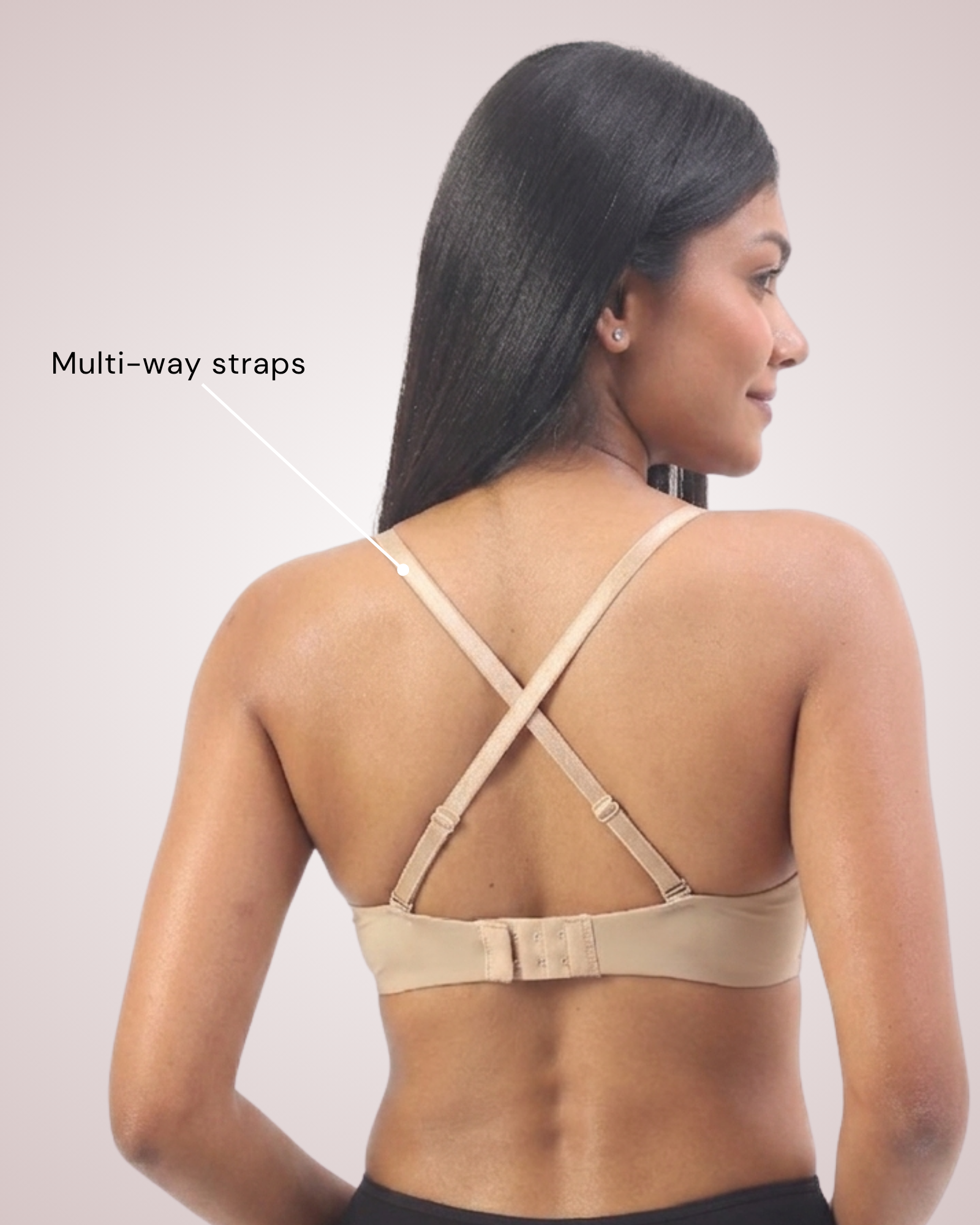 Nina- Padded Underwired T-shirt Bra in Beige