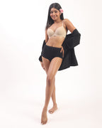 Nina- Padded Underwired T-shirt Bra in Beige