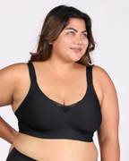 Nora – Wireless Black Bra for Everyday Support
