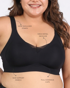Nora – Wireless Black Bra for Everyday Support