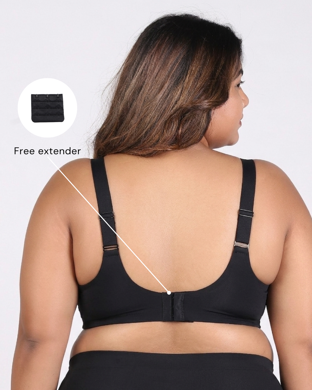 Nora – Wireless Black Bra for Everyday Support