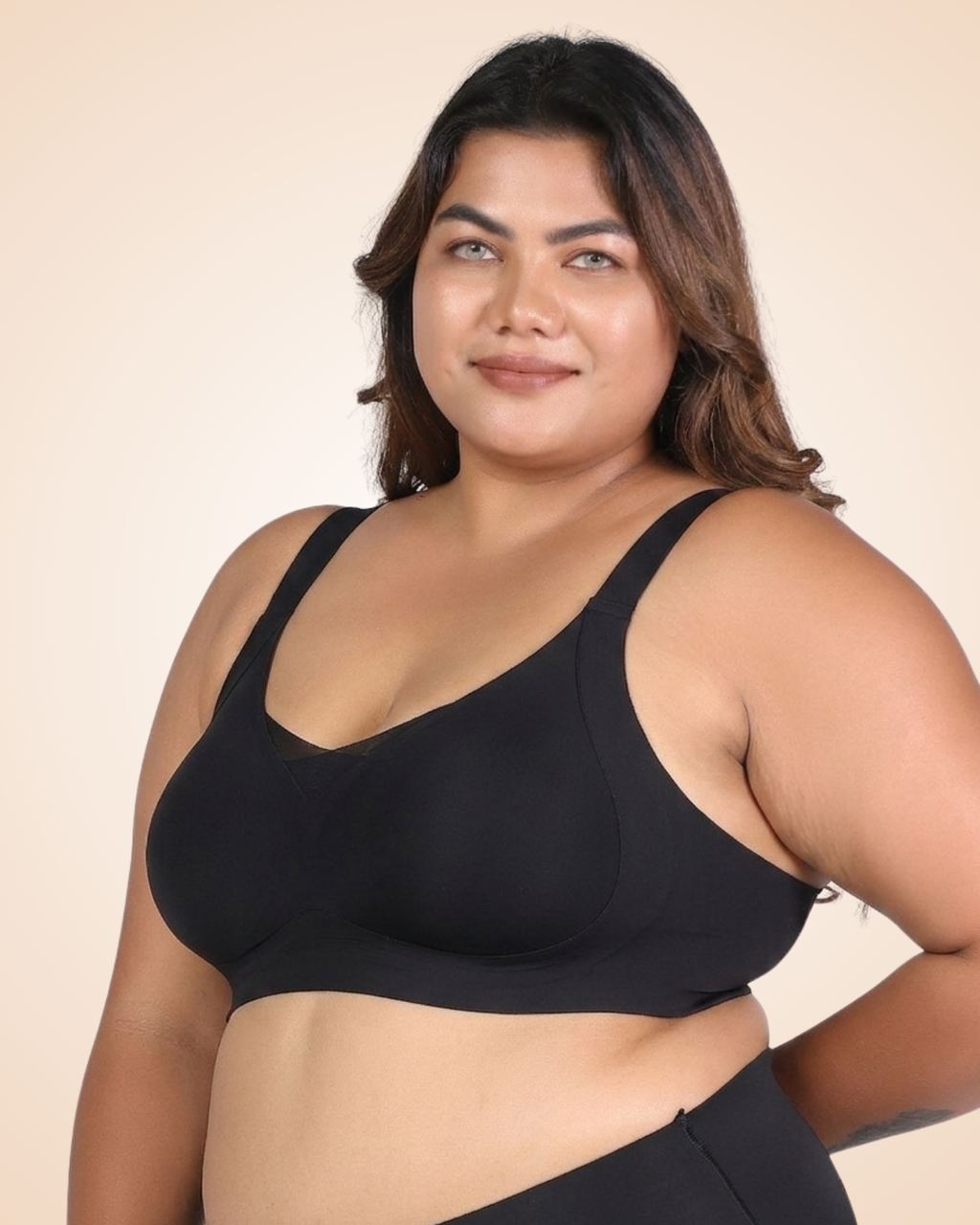 Nora – Wireless Black Bra for Everyday Support