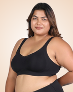 Nora – Wireless Black Bra for Everyday Support