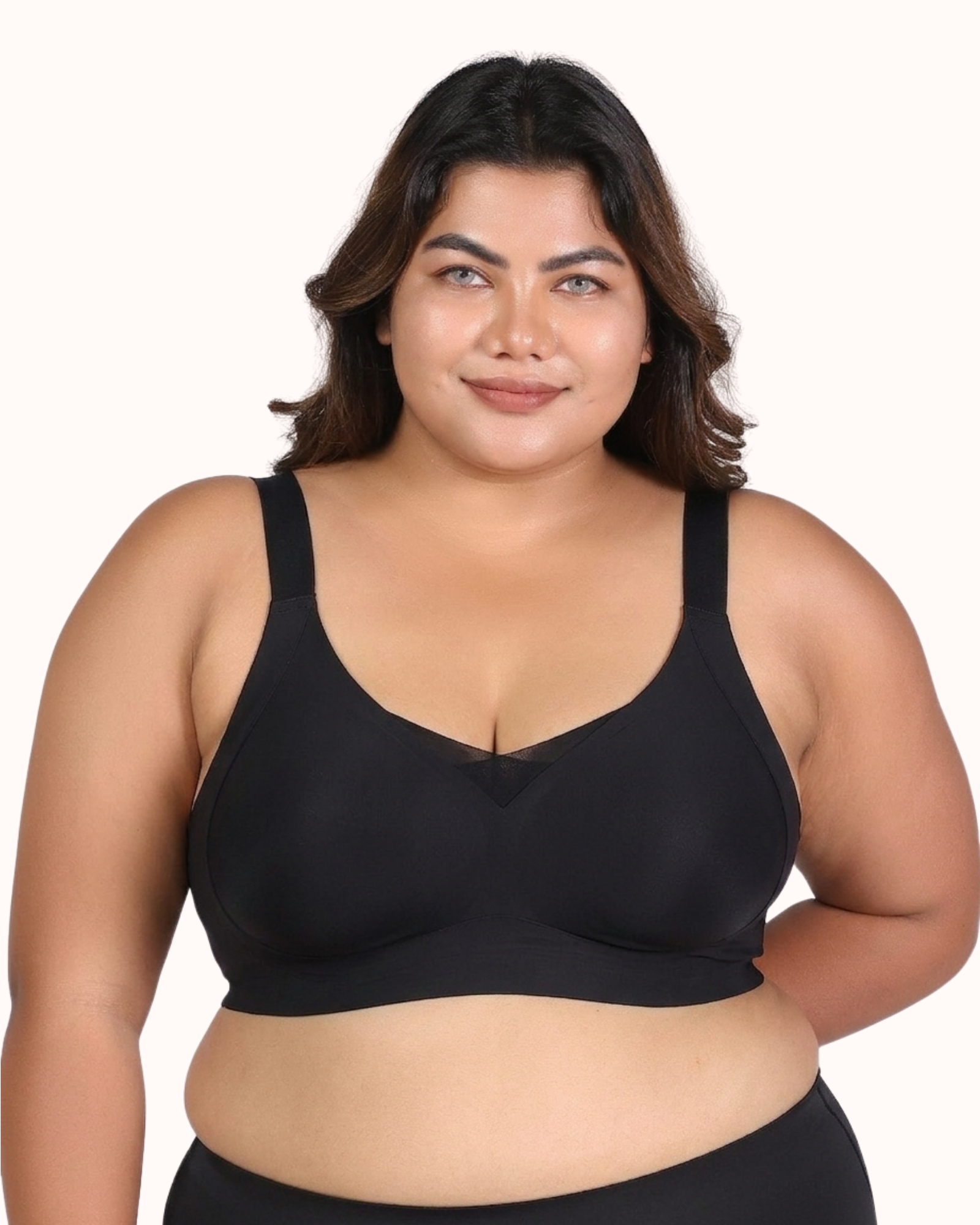 Nora – Wireless Black Bra for Everyday Support