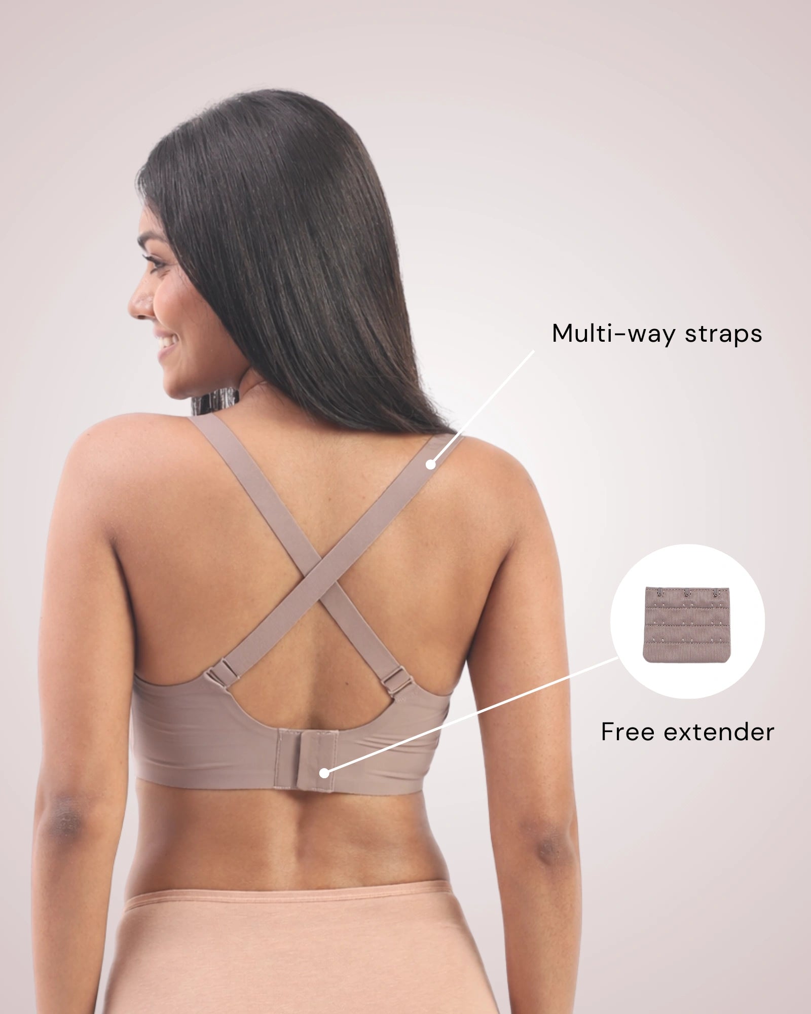 Sofia – Grey Seamless Wireless All Day Bra