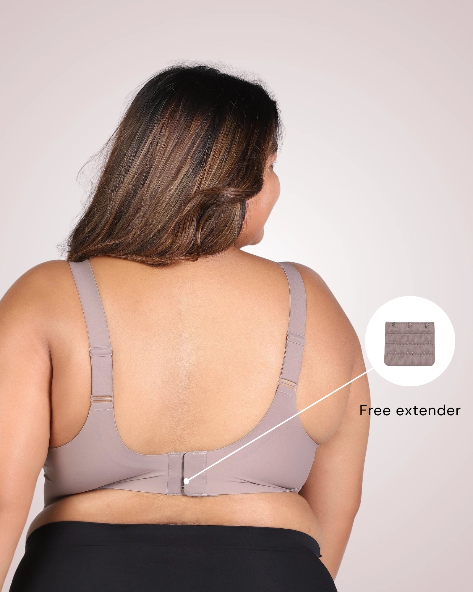 Nora – Wireless Gray Bra for Everyday Support