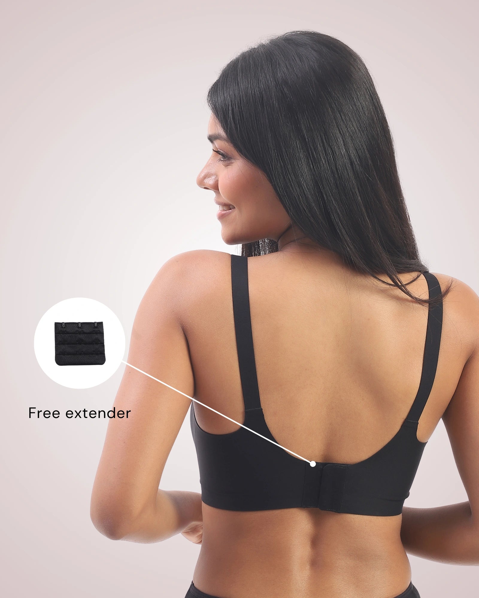 Vera – Black Wireless Everyday Lift Bra
