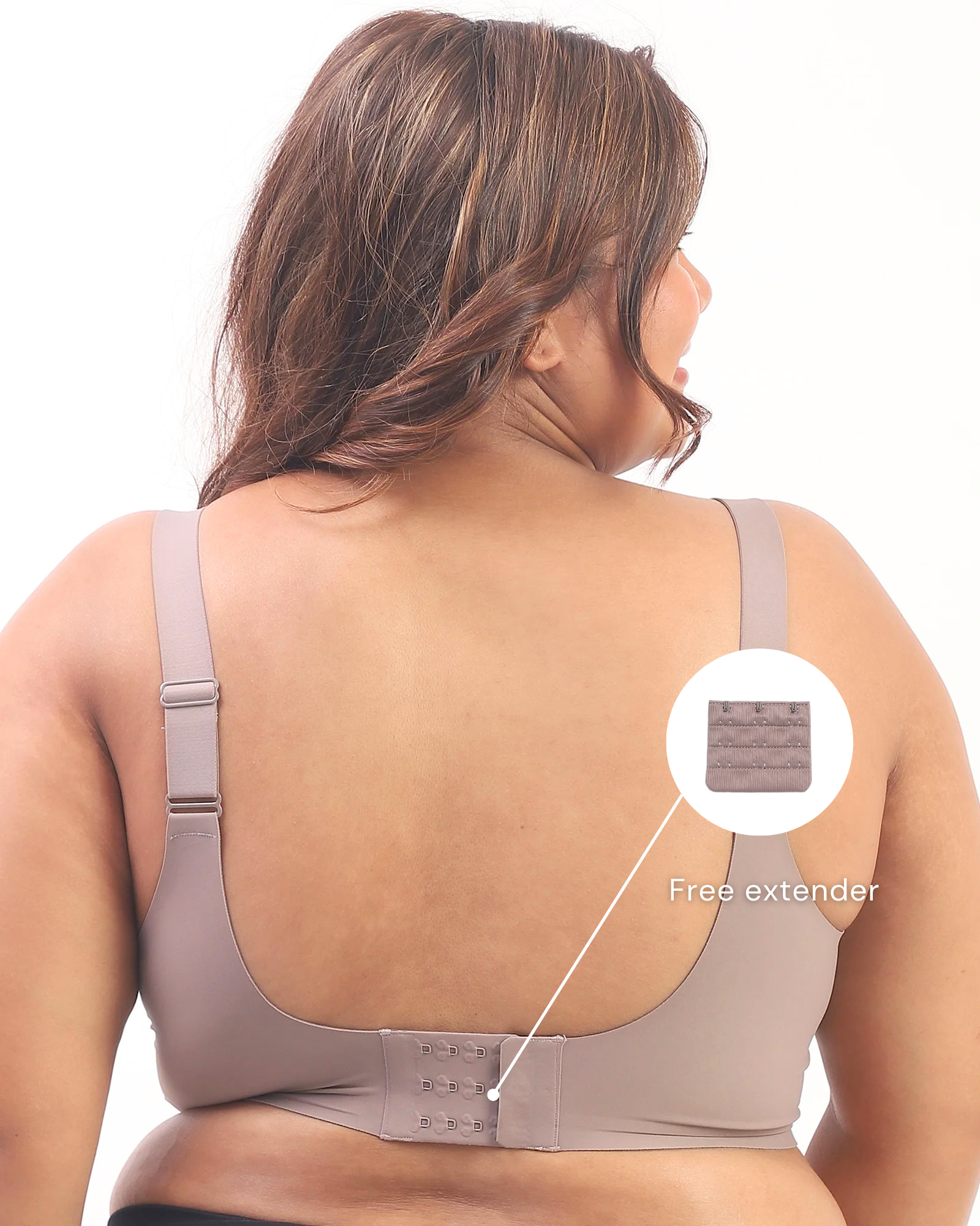 Luna – Wireless Full Coverage Everyday Bra in Gray