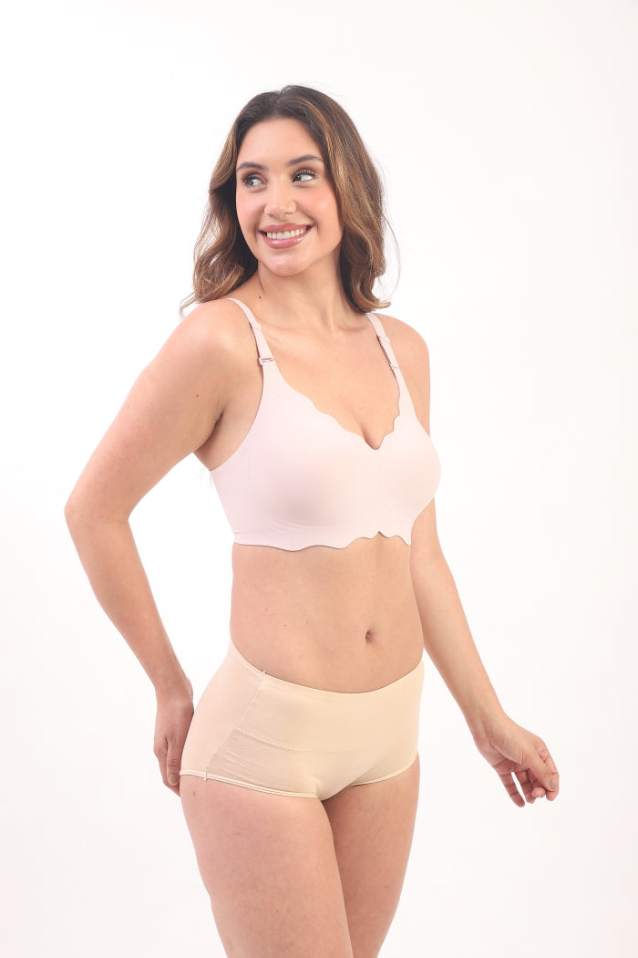 Sofia- Pink Seamless Wireless All Day Bra