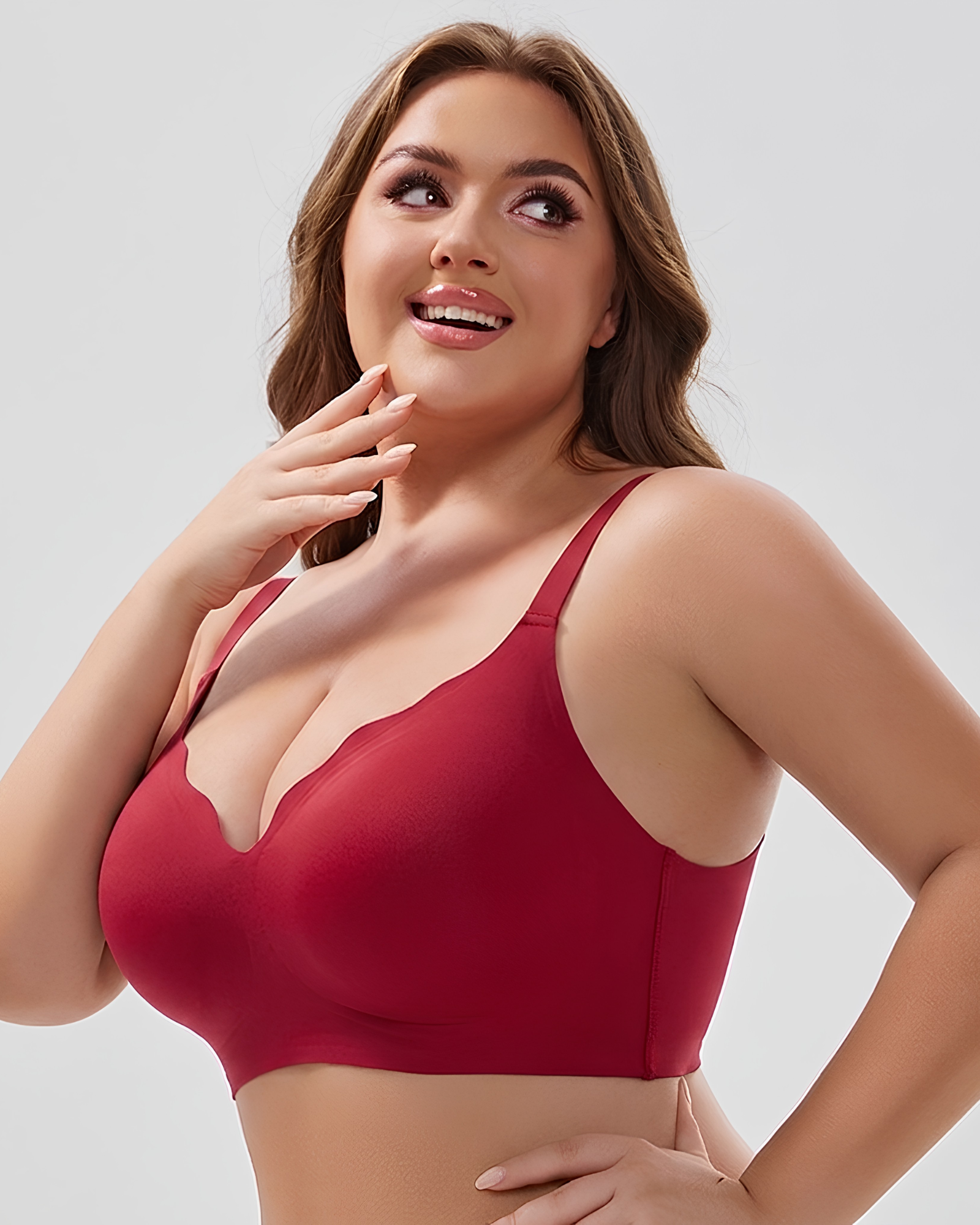 Celine – Red Seamless Wireless All Day Bra