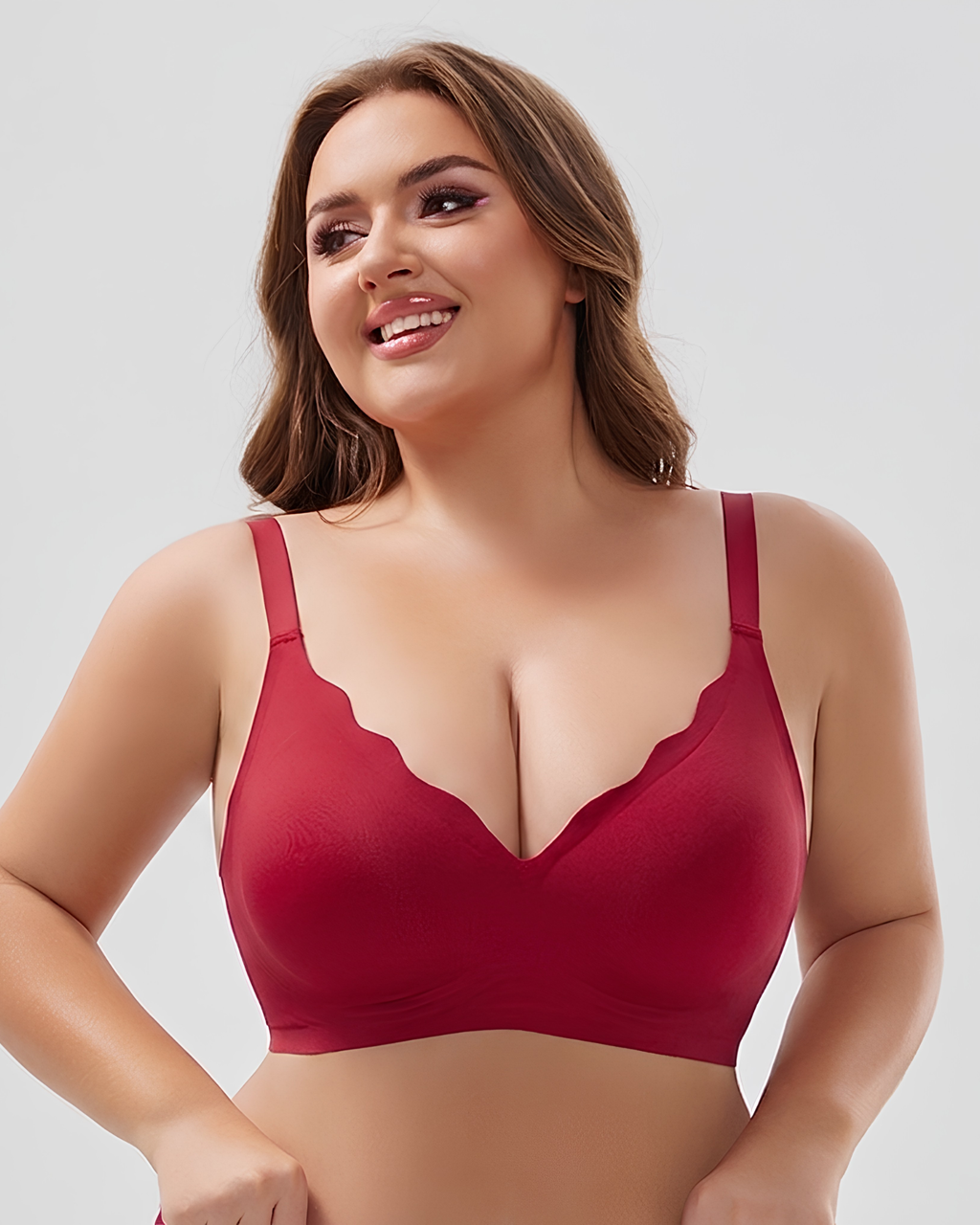 Celine – Red Seamless Wireless All Day Bra