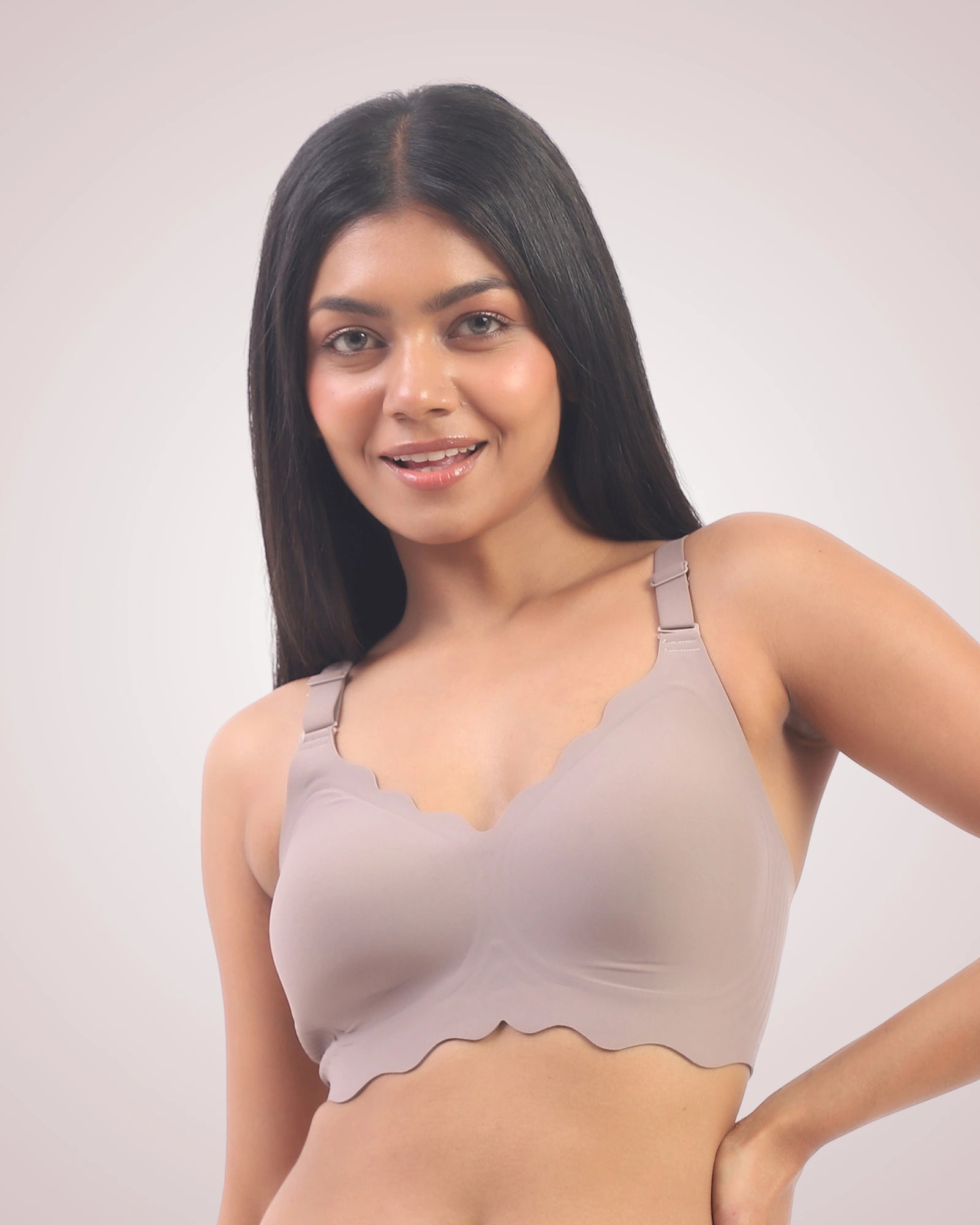 Sofia – Grey Seamless Wireless All Day Bra