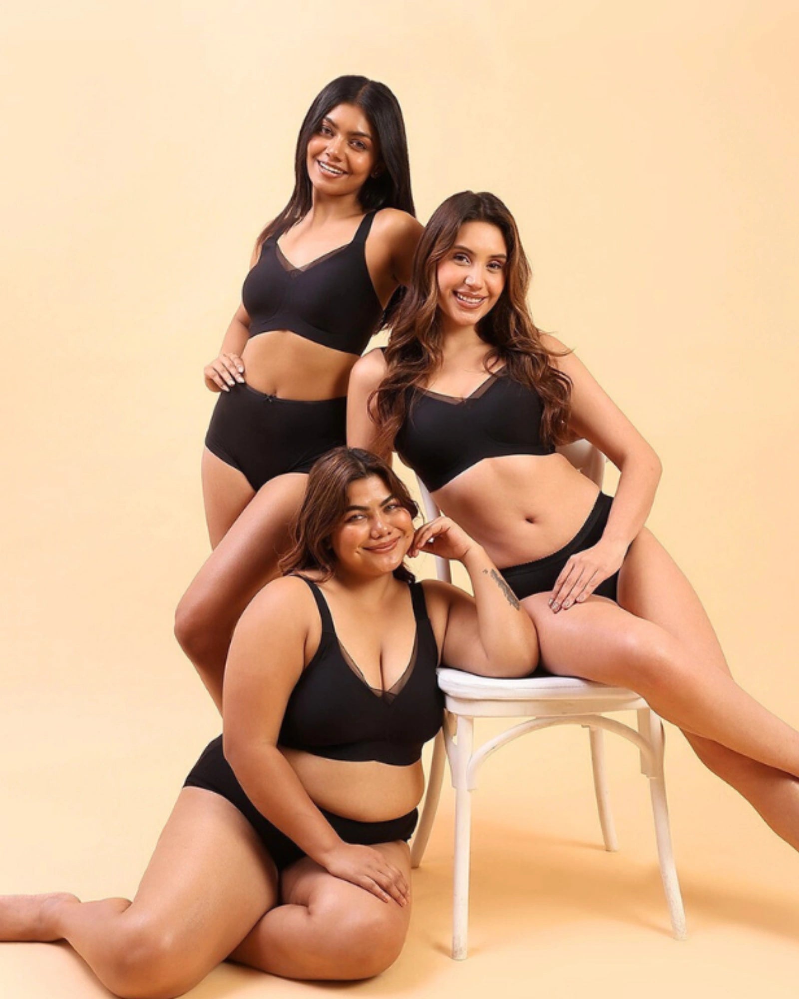 Bello – Wireless Black Bra for Everyday Comfort