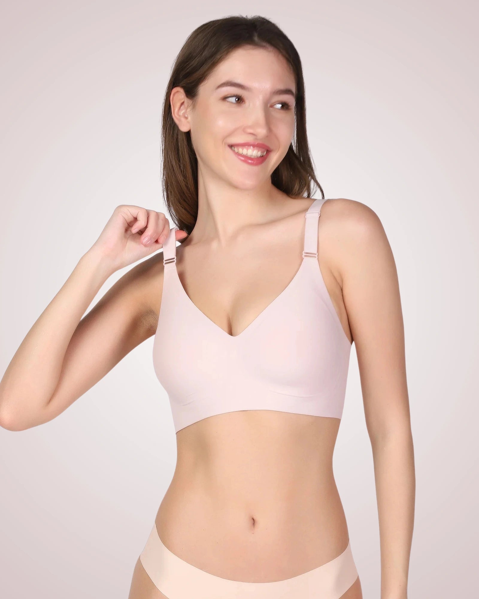 Vera – Pink Wireless Everyday Lift Bra