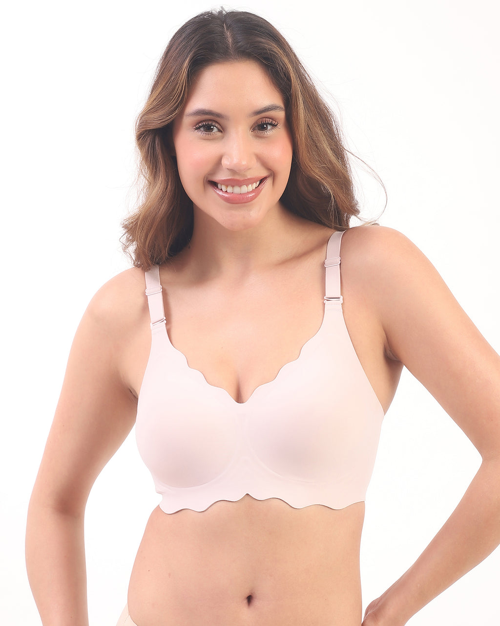 Sofia- Pink Seamless Wireless All Day Bra