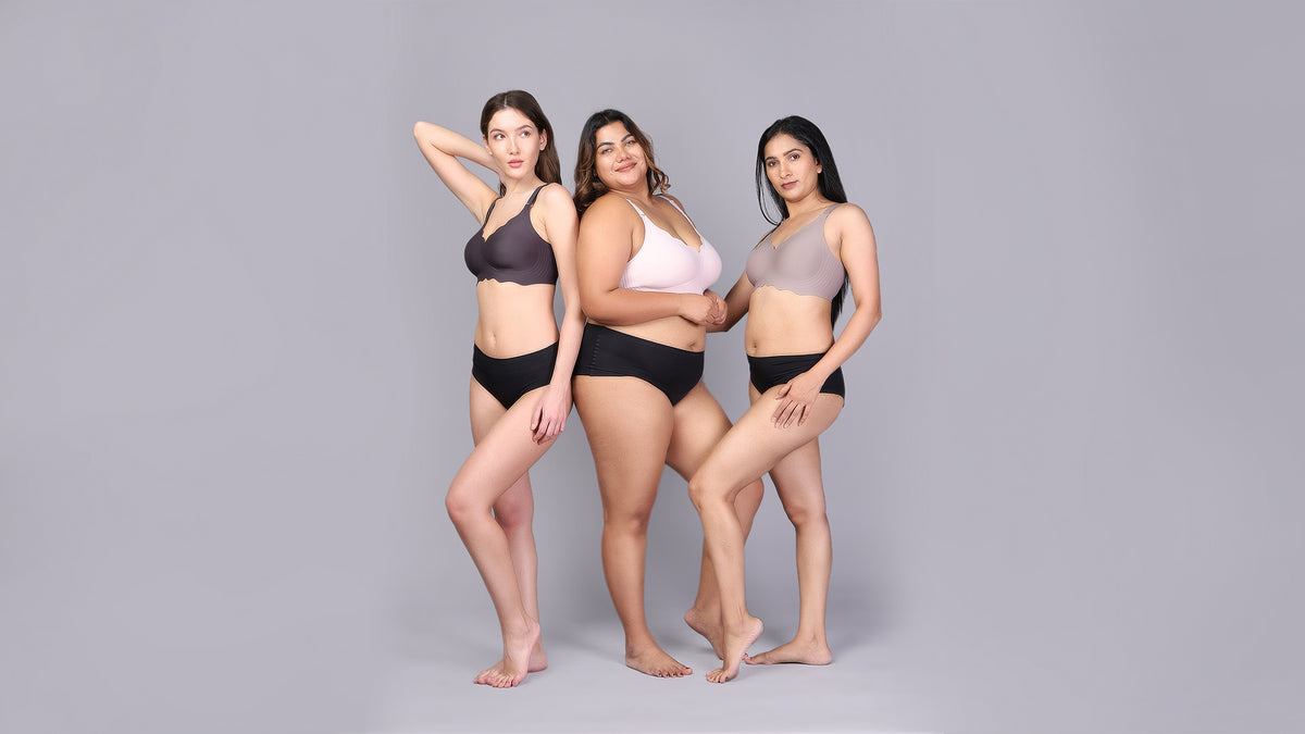Oh So U model wearing Sofia seamless bra