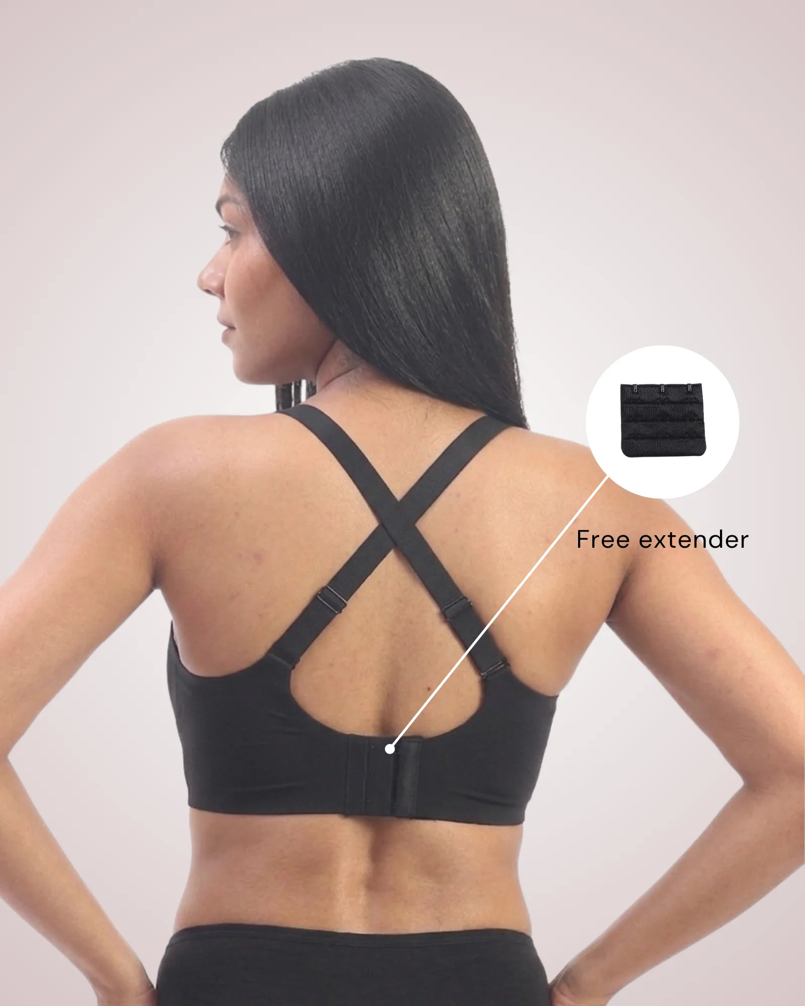 Sofia – Black Seamless Wireless All Day Bra