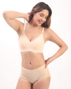 Vera – Beige Wireless Everyday Lift Bra