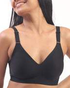 Vera – Black Wireless Everyday Lift Bra