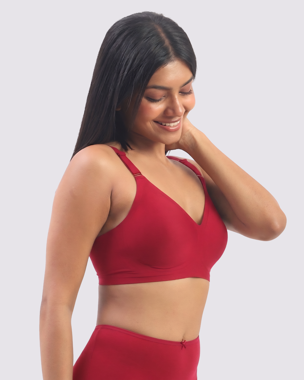 Vera – Red Wireless Everyday Lift Bra