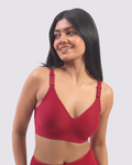 Vera – Red Wireless Everyday Lift Bra