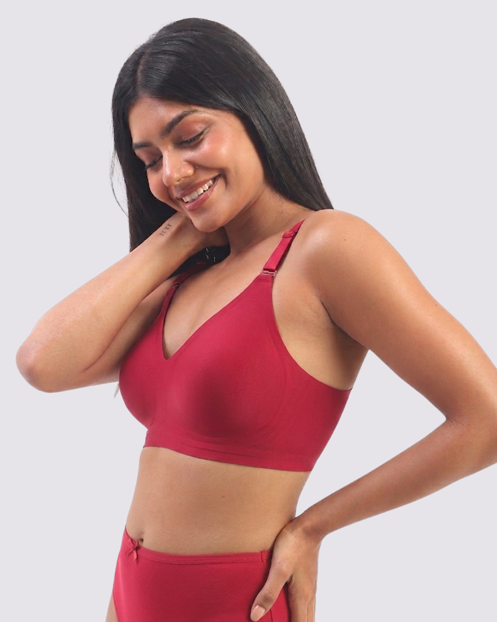 Vera – Red Wireless Everyday Lift Bra