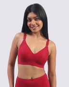 Vera – Red Wireless Everyday Lift Bra